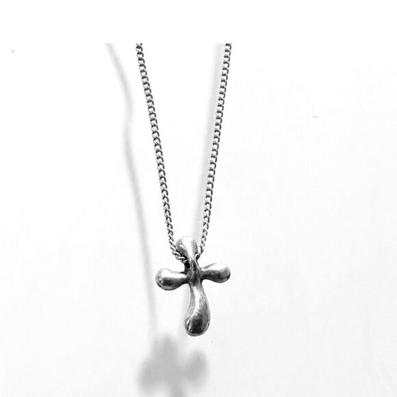 AuthTiffany & Co. cross necklace .925 with Tiffany & co. Pouch - Picture 4 of 4